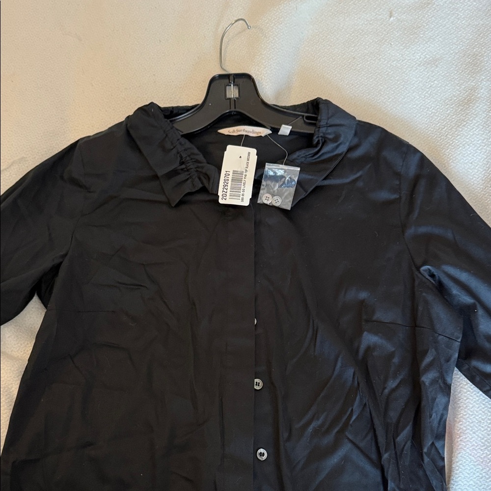 Soft Surroundings Black Blouse